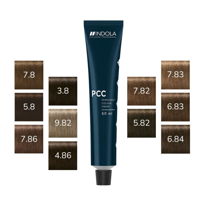 Indola PCC Permanent Color Cream 7.8 Mittelblond Schoko 60ml